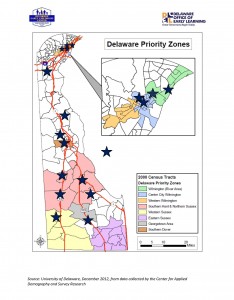 Map of 15 Delaware Readiness Teams 4-22-13