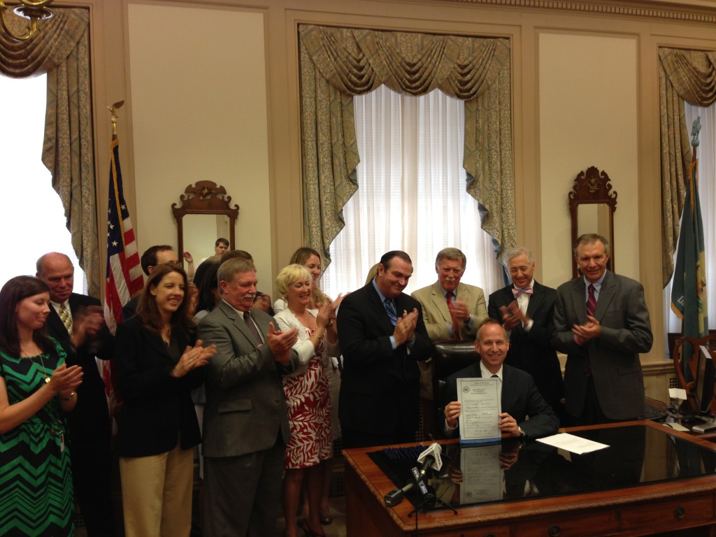 Signing of HB 165 into law